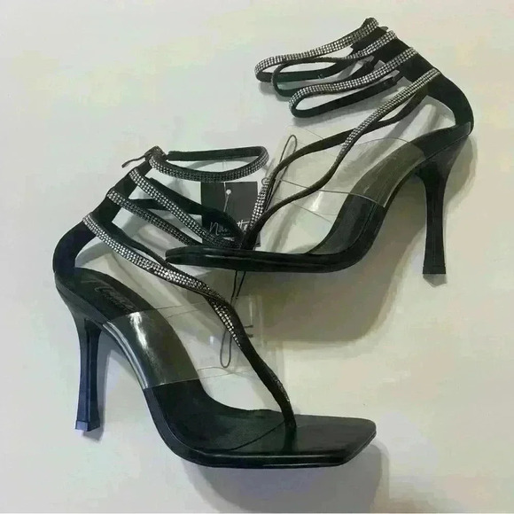 Nanette Lepore Women’s Heeled Sandals Black Size-9 New - Picture 1 of 12